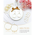 Miniatyrbillede 5 af 5: 100 stk. Vinglas Charm Ringe - 25mm Forgyldte Ringe