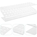 Miniatyrbillede 4 af 9: Akrylholder, stativholder, displaystativ, 3-slots displaystativ, øjenbrynsstativ, makeupbørsteholder, arrangør til hjem, kontor, butik 8X24CM
