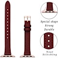 Miniatyrbillede 2 af 5: Smala læderremme, der er kompatible med Apple Watch Band 38 mm