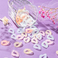 Miniatyrbillede 4 af 5: 150 stk 6 farver Imitation Jelly Akryl Lænkeringe Hurtiglås