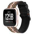 Miniatyrbillede 1 af 5: For Fitbit Versa Etnisk Stil Ægte Læder Watch Band LEQ Bohemia