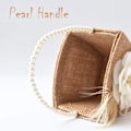 Miniatyrbilde 2 av 5: 2 stk. Burlap Blomsterpikekurver til bryllup - Romantisk bryllupsblomster