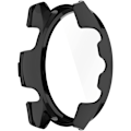 Miniatyrbillede 3 af 5: Smartwatch Fuld Dækning PC Beskyttelsesetui med Hærdet Glas Skærmbeskytter Til Garmin Forerunner 265S, Blød Og Holdbar Sort