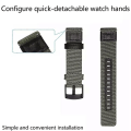 Miniatyrbillede 4 af 4: For Garmin Move Luxe 20mm Canvas Slidstærkt Rem NCS Red