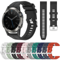 Miniatyrbillede 5 af 5: For Garmin Quatix 5 22mm Solid Color Silicone Watch Band RXU White