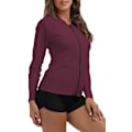 Miniatyrbillede 3 af 5: Dames Langærmet Rash Guard UPF 50+ UV/Solbeskyttelse Delfin Print Svømning