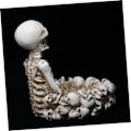 Miniatyrbillede 4 af 9: Kraniet Askebæger i Resin med låg Ornament Personlig Cool Kreativ Stue Udendørs Hjem Desktop Håndværk Spøgelshus Bar Halloween Dekoration Gave