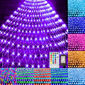 Miniatyrbillede 1 af 7: Farveskiftende Halloween Jule Netlys 9.8x6.6 ft Sammenkædelig Stik i LED Mesh Lys med Fjernbetjening til Juletræ Lys, Buske, Bryllup,