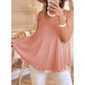 Miniatyrbilde 5 av 5: Kvinners V-hals Tank Topper Dobbelt Lag Chiffon Justerbar Spaghetti