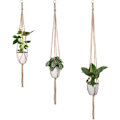 Miniatyrbild 4 av 5: Växthängare för inomhusmakrame hängande planteringskärl (6-pack)