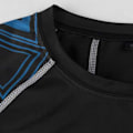 Miniatyrbillede 4 af 5: Herre Fitness Løbetøj Kompressionssæt T-shirt Bukser Langærmet Jakke