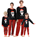Miniatyrbillede 1 af 5: Jule familiematchende pyjamas røde ferie pjs sæt bomuldssovewear
