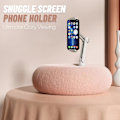 Miniatyrbilde 2 av 5: Snuggle Screen Pillow, 360° Justerbart Nettbrettstativ & Telefonpute, Fuzzy Skål med Telefonholder - Komfortabel Bruk for Seng, Sofa (Grå, 1 STK) Grå