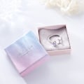 Miniatyrbillede 5 af 5: 925 Sterling Sølv Fidget Ringe - Justerbar Månesten og CZ Måne Stjerne Spinner Ring