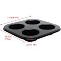 Miniatyrbillede 2 af 5: 4 kopper store muffinsforme/bakker, non-stick muffinsforme