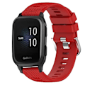 Miniatyrbillede 1 af 5: For Garmin Venu Sq 20mm Solid Color Soft Silicone Watch Band IIU Red