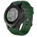 Miniatyrbillede 4 af 5: Til Garmin Fenix 5x 26mm Fenix3 / Fenix3 Hr Silikone Urrem KJV Army Green)