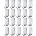 Miniatyrbild 1 av 5: Små självhäftande krokar - Väggkrokar i rostfritt stål (20-pack)