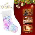 Miniatyrbillede 7 af 7: Jule-Strømpe, Personlige Jule-Strømper 2-pak Chic Tie Dye Regnbue Kalejdoskop 45,7 cm Jule-Strømper Hængende Ornament Pejs f