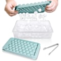 Pikkukuva 1 / 8: Jääpalamuotti kannella ja säiliöllä - Pyöreät jääpalamuotit pakastimeen kannella - Jääpalamuotit pakastimeen jääastialla (0,8\"-2PACK Sininen) Sininen 0,8\"-2