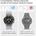 Miniatyrbillede 2 af 5: Liquid Air designet til Galaxy Watch 4 Classic Case 46mm (2021) - Mat Sort Mat Sort
