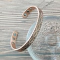 Miniatyrbild 2 av 4: Koppararmband Magnetisk Metabolism Främjande Armband Öppet Armband för Män