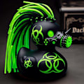 Miniatyrbillede 2 af 7: Gummiænder, Goth𝐒𝐚𝐭𝐚𝐧𝐢𝐜Duck, Gothic𝐂𝐲𝐛𝐞𝐫𝐩𝐮𝐧𝐤 Ænder, Gothic 𝐒𝐚𝐭𝐚𝐧 And Resin Statue, Nyhed Rock And Dekorationer G og Y