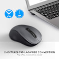 Miniatyrbillede 2 af 5: 2,4G trådløs mus til bærbar computer, ergonomisk computermus
