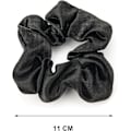 Miniatyrbillede 2 af 5: Bløde silkescrunchies til kvinder - Håraccessoirer i sort
