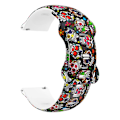 Miniatyrbild 2 av 5: För Fitbit Versa Tryck Fjärils Spänne Silikon Klockarmband ZLS Colorful Skull