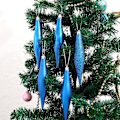 Miniatyrbilde 3 av 5: Julefinial dråpepynt 30PCS/6Set Usynlig julekule anheng