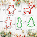Miniatyrbilde 5 av 5: Julekakeformsett 5 deler - Rustfritt stål julebakst