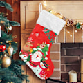 Miniatyrbillede 1 af 7: Jule-Strømpe, Personlige Jule-Strømper 2-pakning Julemand Snemand Juletræ 18 tommer Jule-Strømper Hængende Ornament Ka