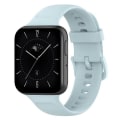 Miniatyrbillede 1 af 5: For Oppo Watch 3 Solid Color Soft Silicone Watch Band LHQ Light Blue