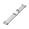 Miniatyrbild 3 av 4: För Garmin Fenix 5 rostfritt stål klockarmband STO Silver