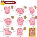 Miniatyrbild 2 av 5: Jul Cookie Cutter - 8 delar 3D-form