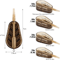 Miniatyrbilde 2 av 5: Fiskemetode Feeders (4 stk) - Feedersett med vekter for karpefiske
