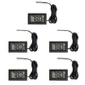 5st Digital LCD Termometer Temperatur Digital LCD Kylskåpstermometer Vattentemperatur med Sond