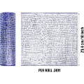 Miniatyrbillede 2 af 5: Deco Mesh 10 tommer x 30 fod, Blå Mere Bredde Metallic Folie Mesh Stof,