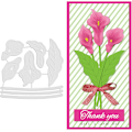 Miniatyrbillede 1 af 5: Calla Lily Blomster Skæremaskiner - Metal Embossing Stencils