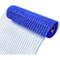 Miniatyrbillede 5 af 5: 2 ruller kongeblå Deco Mesh Ribbon 10 tommer x 30 fod, metallisk poly mesh ruller til