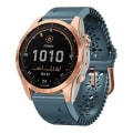 Miniatyrbild 1 av 5: Snabbkopplingssnöre i silikon för Garmin Fenix 7s / 6s / 5s QTN Lake Blue