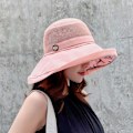 Miniatyrbilde 2 av 5: Dame Mesh Solhatter Sommer UV-beskyttelse Bred Bremskjerm Strandfiske Cap