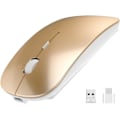 Miniatyrbillede 1 af 5: Trådløs mus. 2,4G Slim Mute Silent Click Noiseless
