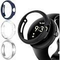 Miniatyrbild 1 av 5: 4-pack Skal för Pixel Watch 3/2/1 41mm, Stöttåligt Hårt PC Skyddsskal, Allround Kantstöd Kompatibelt med Pixel Watch 3/2/1 41mm