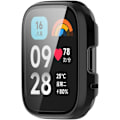 Miniatyrbilde 1 av 5: PC Full Dekning Beskyttende Klokke Skjermbeskytter Deksel Tiltenkt (for Xiaomi Redmi Watch 3 Active) / (Watch 3 Lite) Smartklokke Tilbehør (Svart