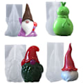 Miniatyrbillede 4 af 5: 3D Julemand Snemand Form, Epoxy Resinforme Silikon
