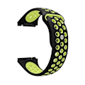 Miniatyrbillede 2 af 5: For Fitbit Ionic Åndbar To-tone Silikonurrem BHF Black  Yellow