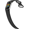 Miniatyrbillede 3 af 5: Sorte erstatningsremme, der er kompatible med Fitbit Charge 5-uret