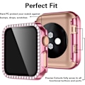 Miniatyrbillede 4 af 5: Hårdt etui til Apple Watch 38 mm, Bling Diamonds med skærmbeskyttelse